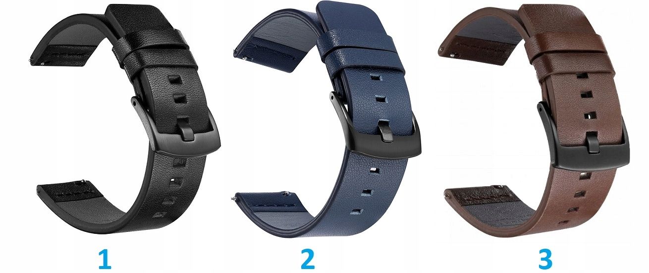 Pasek Skórzany do Xiaomi Watch S1 / S2 / S3 / Active / Pro | KOLORY