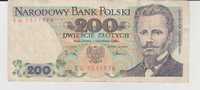 Polska Banknot 200zł EC ! 1988