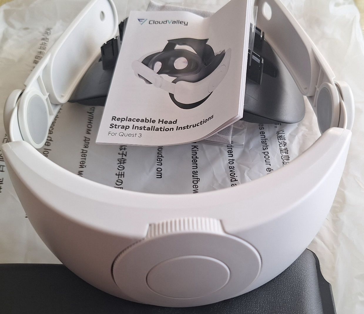 Head Strap kompatybilny z Meta Quest 3 Zestaw