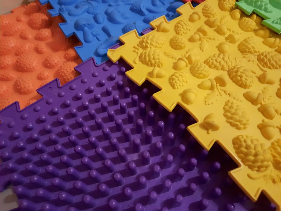 Коврик ортопедический массажный детский 6 элементов для ног