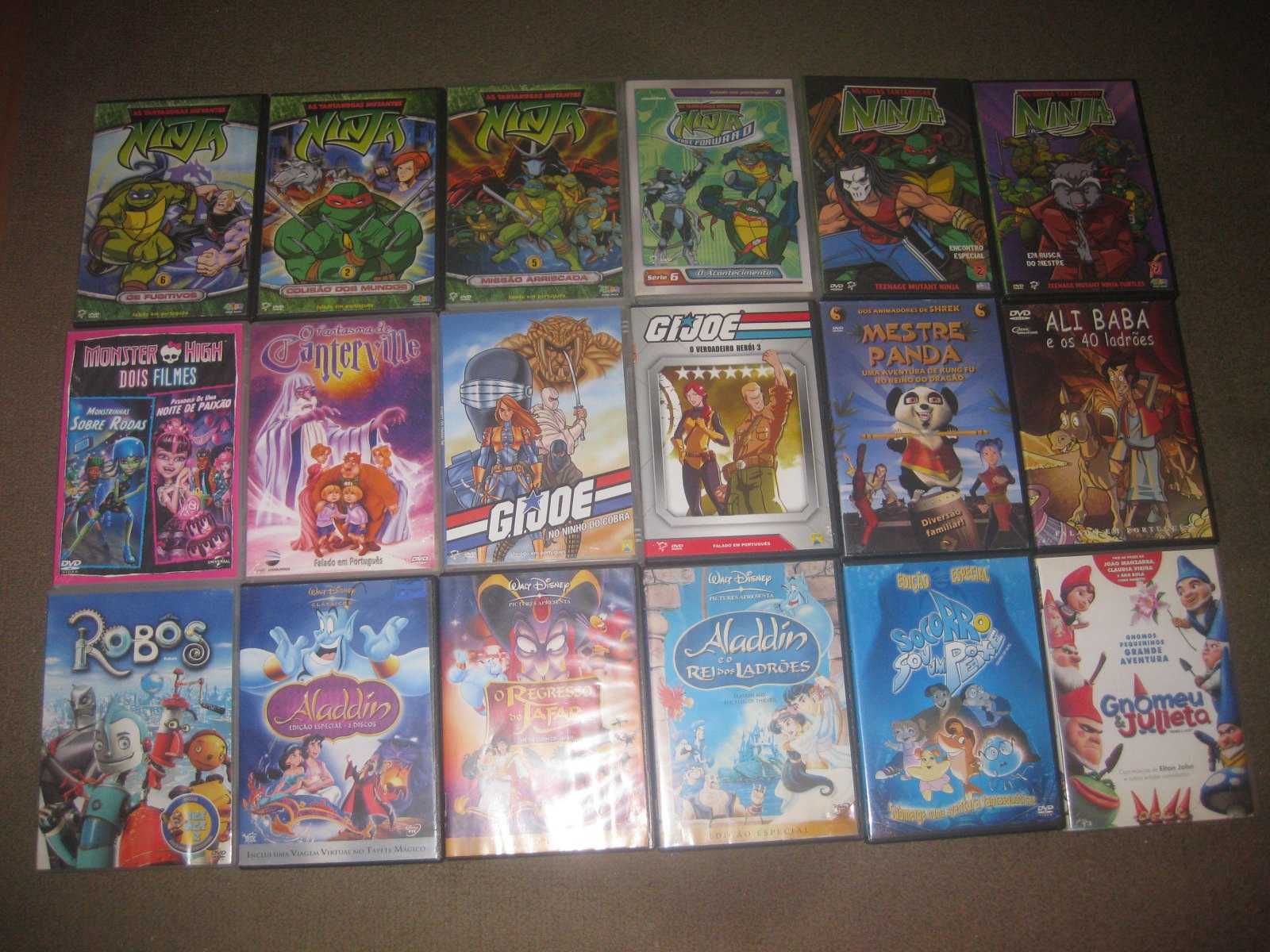 72 DVDs de Animação- Todos Originais!