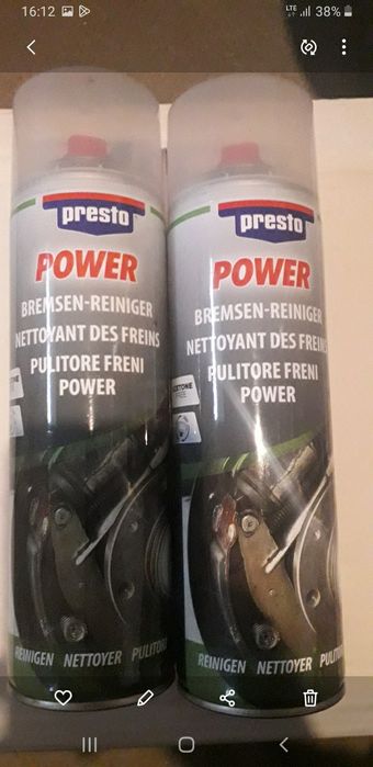 środek do czyszczenia hamulców presto Power