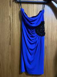 Vestido (cai-cai), cor azul mulher