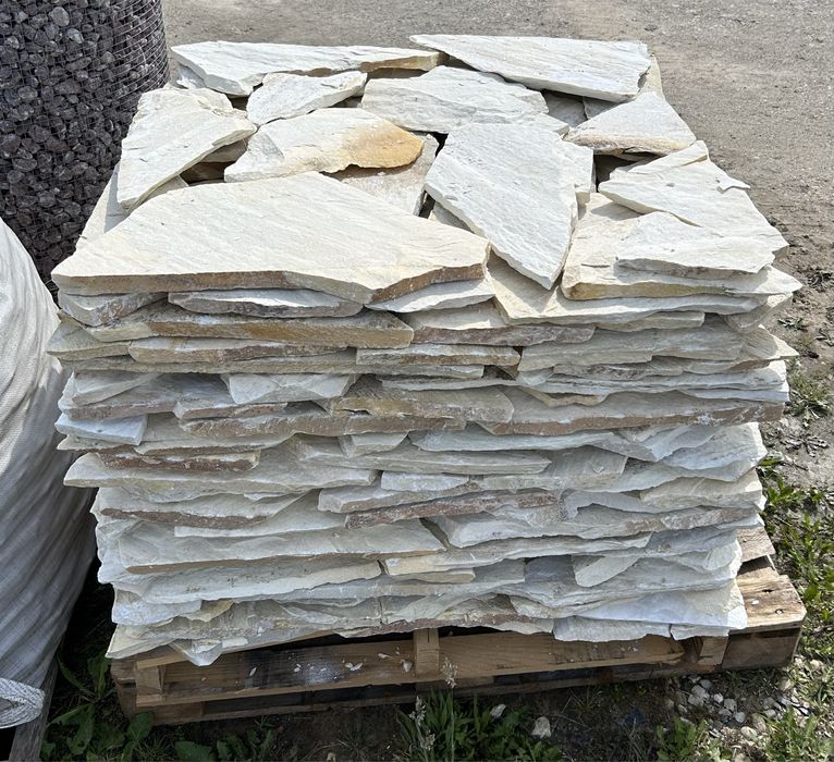 ŁUPEK NATURALNY CYTRYNOWY Kamień na Taras Ogrodowy Elewacja Okładzina