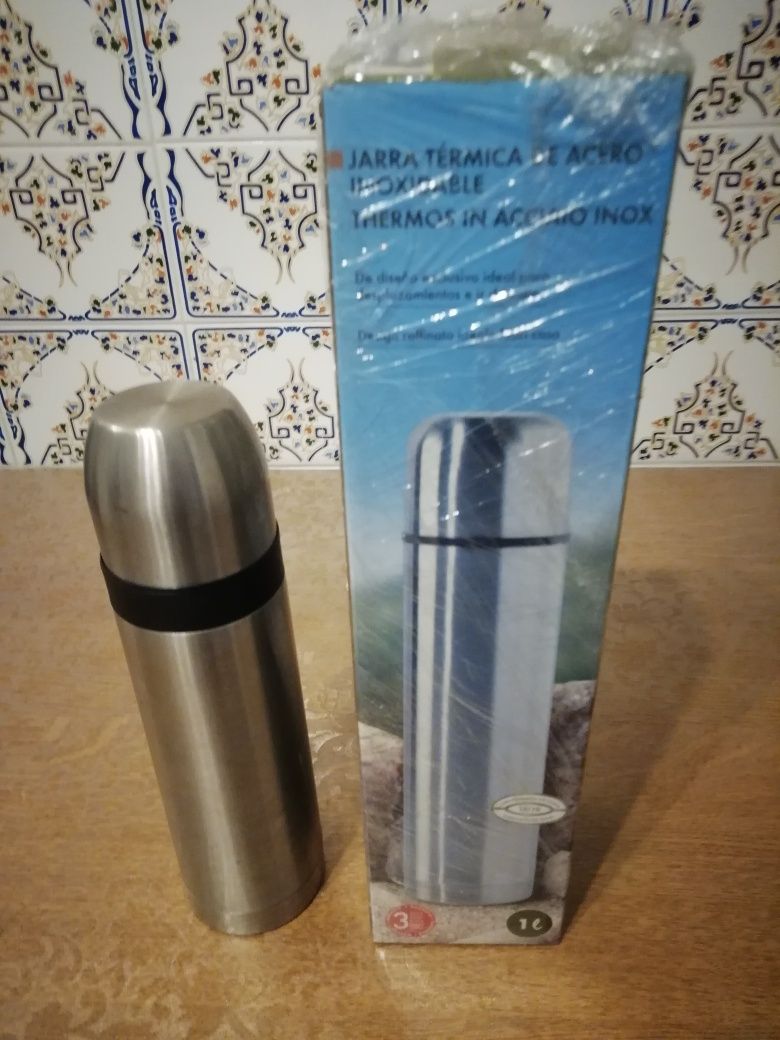 2 Termos Jarro Térmico Inox