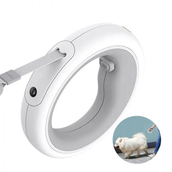 Trela Retrátil LED recarregável para cães