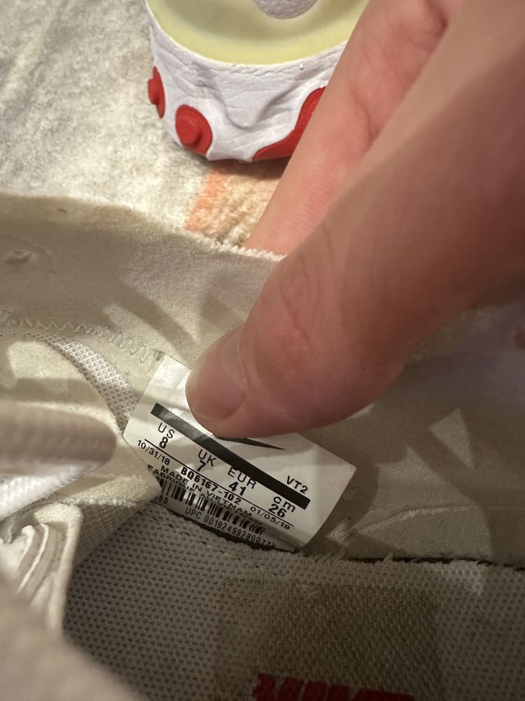 Кросівки спортивні Nike React Element 55 “White University Red”