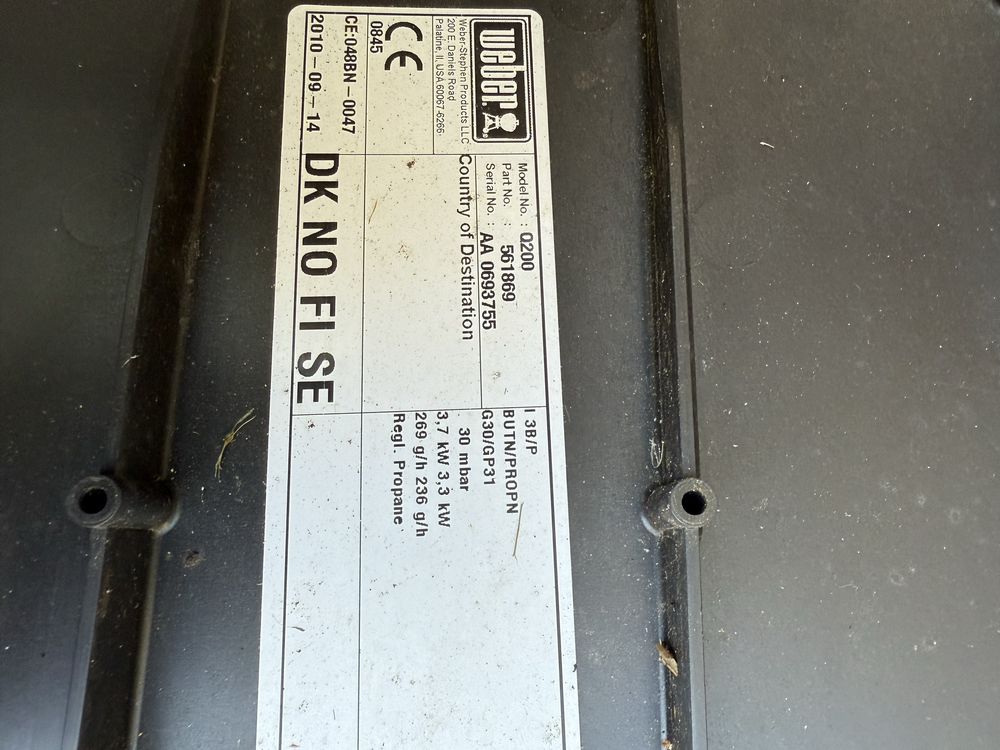 Weber Q 200 grill gazowy