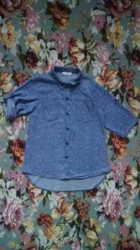Джинсова сорочка,рубашка в зірочки для дівчинки 11-12 р.