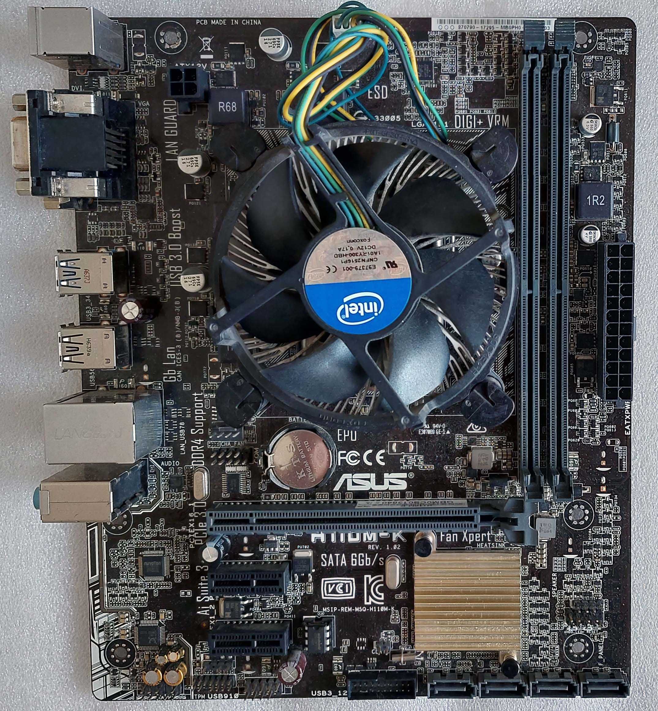 Płyta główna ASUS H110M-K , Procesor Core i5-6600T