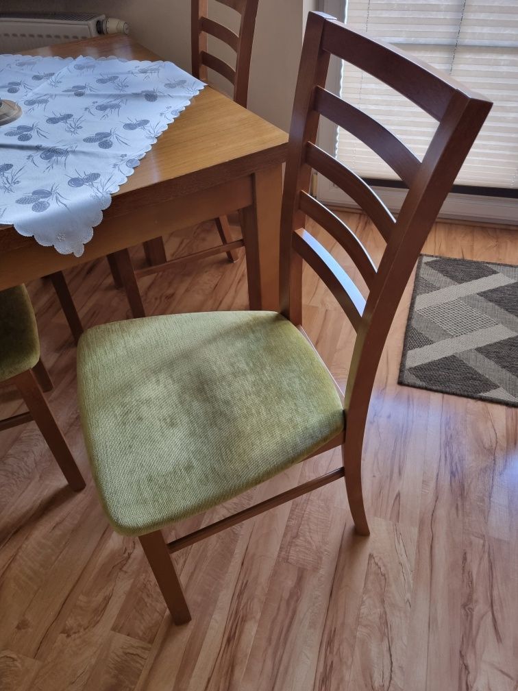 Krzesło drewniane bukowe tapicerowane