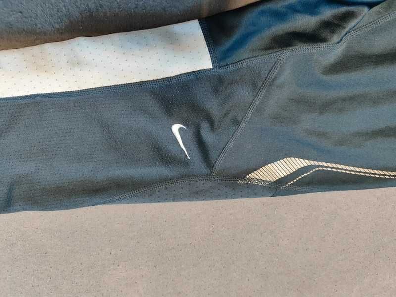 Nike dri-fit spodnie legginsy do biegania zameczki kieszonka s