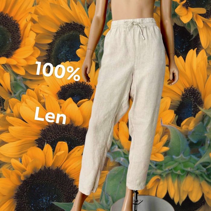 H&M premium spodnie lniane damskie XL 100%Len
100%Len
rozmiar XL 
Kolo