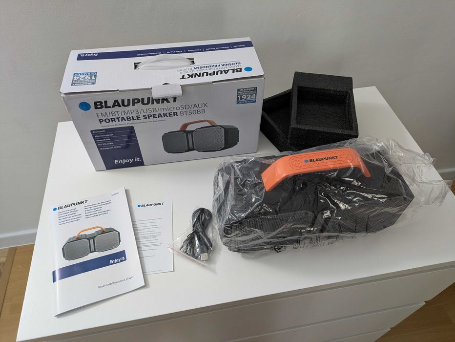 Glosnik Blaupunkt BT50BBbardzo głośny duże basy wysokie tony Bluetooth