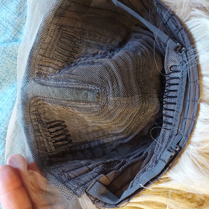 Peruka lace front 13x6x1 wlosy syntetyczne arielki,fale czepek 56-59cm