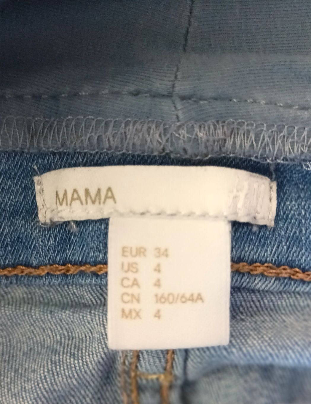 Spodnie ciążowe, dżinsy dla mamy, jeansy H&M mama XS 34