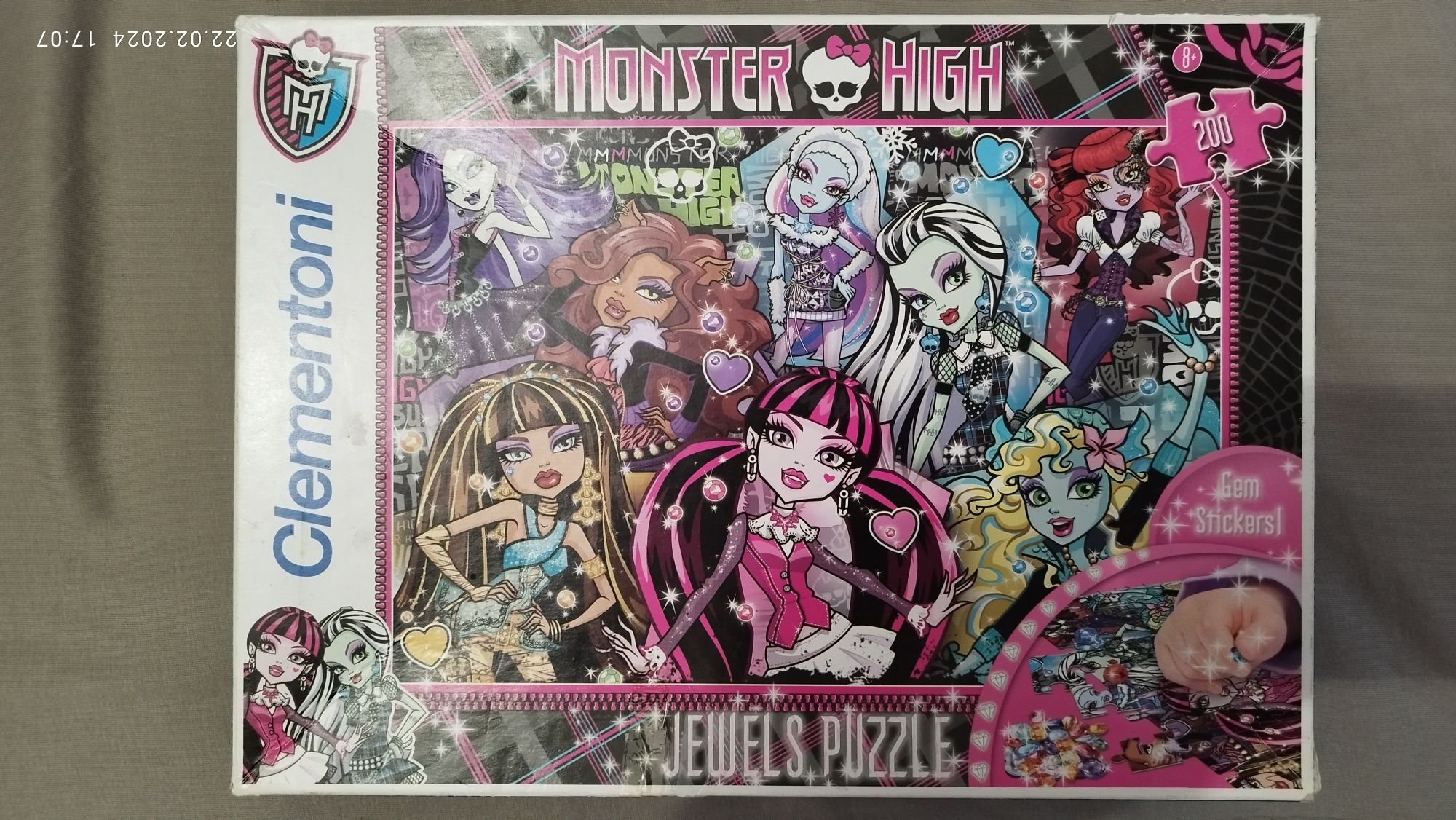 Puzzle Monster High Clementoni 200 el. JEWELS puzzle