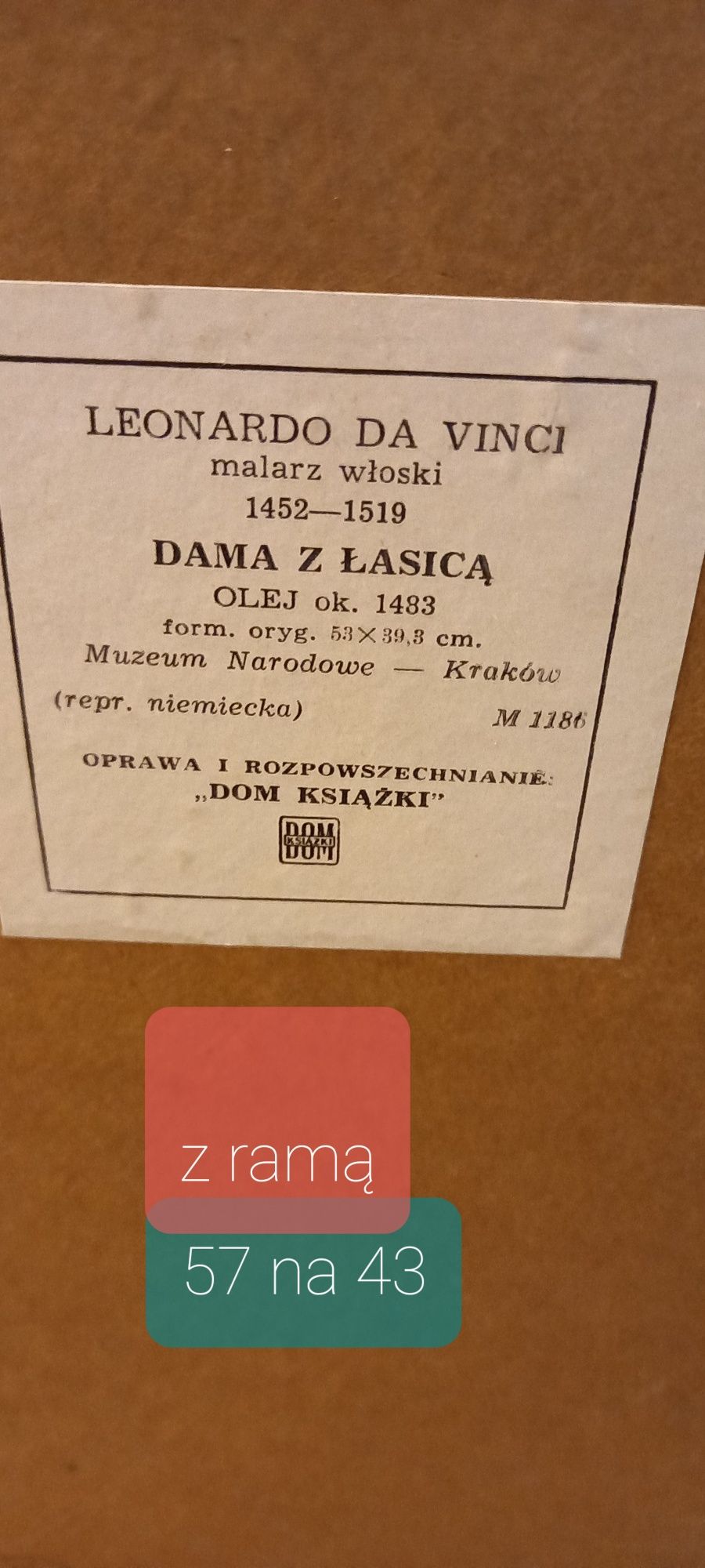 Dama z łasicą obraz
