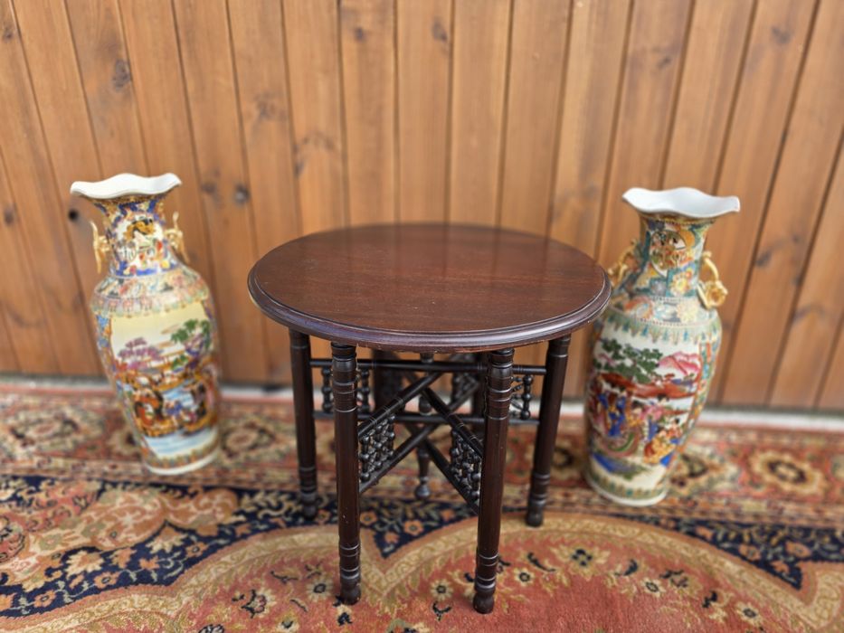 Stolik okrągły eklektyczny 55 cm #1632 Stylowy Węgrów