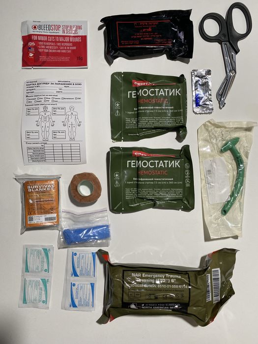 Аптечка військова. Турнікет SICH, CAT, DNIPRO або CODE RED