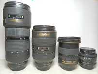 Об'єктиви Nikon 35, 12-24, 28-70, 80-200. ідеальний стан
