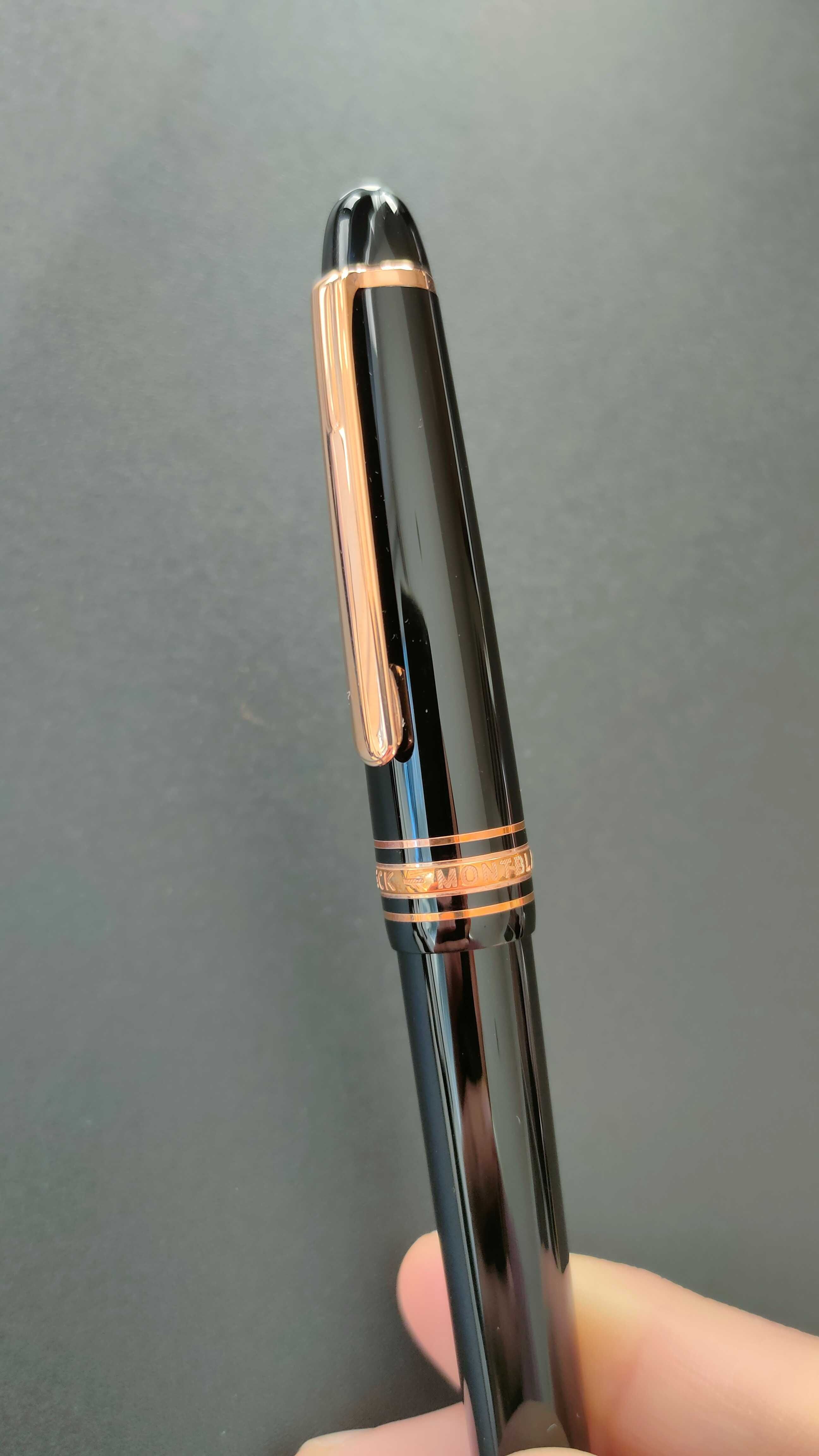 Caneta de aparo Montblanc Meisterstück Rose Gold Classique tamanho F