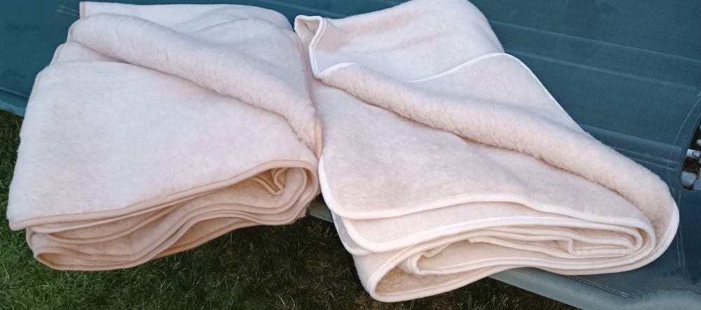 Nowa Piękna Zdrowa Kołdra z wełny, naturalna Miękka 135x200 dwa ko