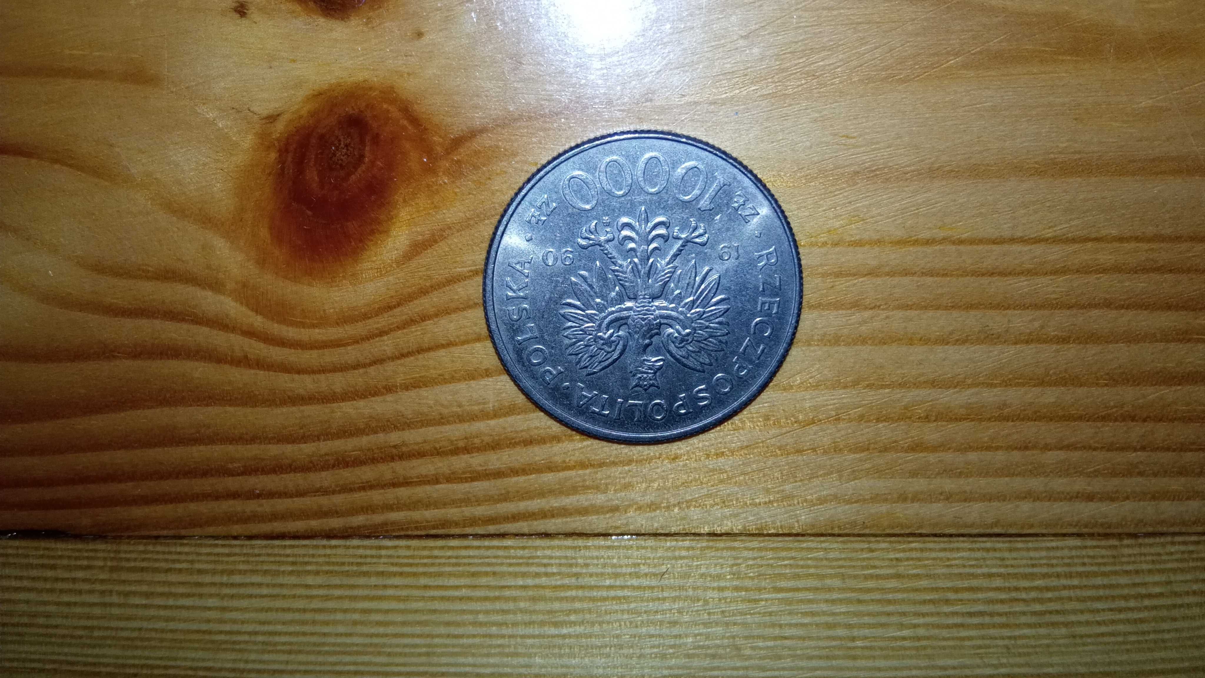 Moneta Solidarność 10.000 zł. 6 sztuk 1 szt. 25 zł.