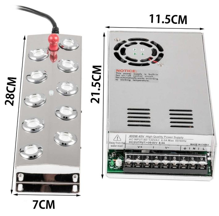 Gerador ultrassonico de vapor nebulizador ultrassonico atomizador