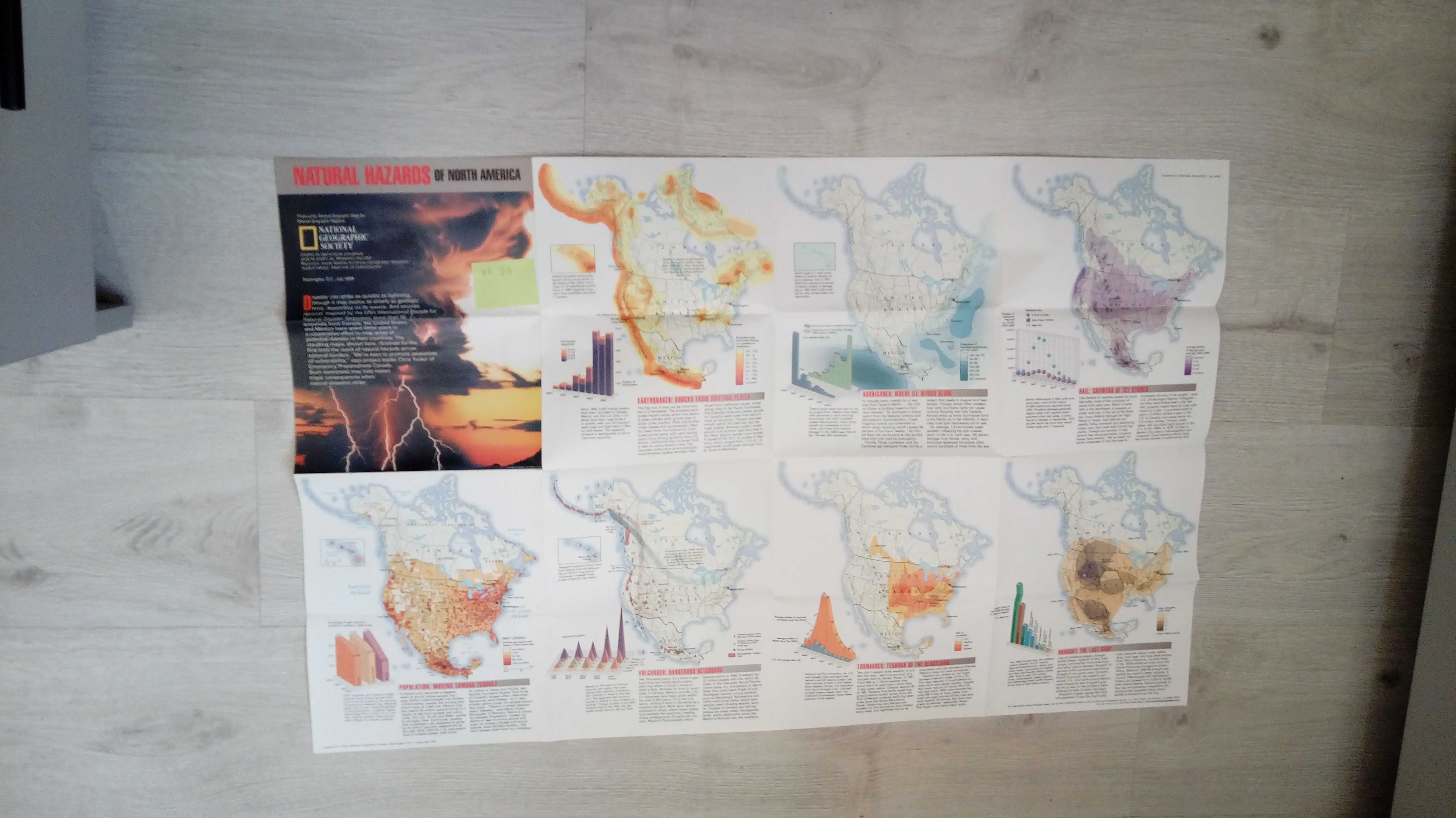 Plakat 2-str- National Geographic- Natural Hazards of North America