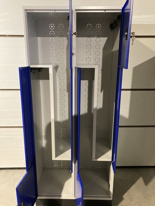 Szafka bhp l 4 drzwiowa zamki klucze czysta z de