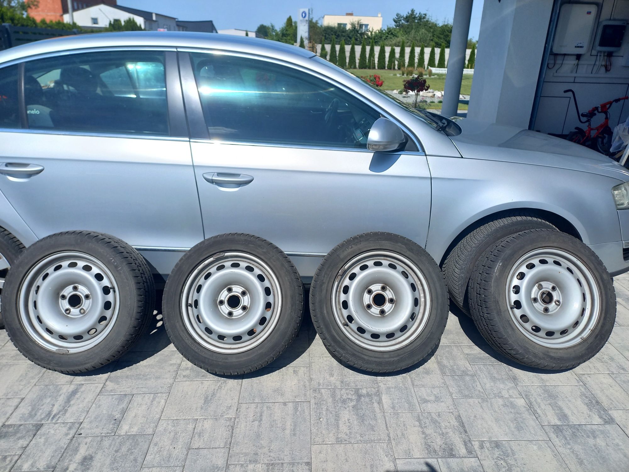 Felgi stalowe 16 cali vw passat + kołpaki oryginalne