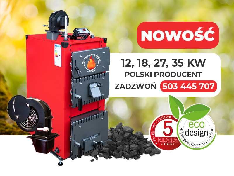 Kocioł piec NADMUCHOWY na WĘGIEL 5 klasa 27 kW