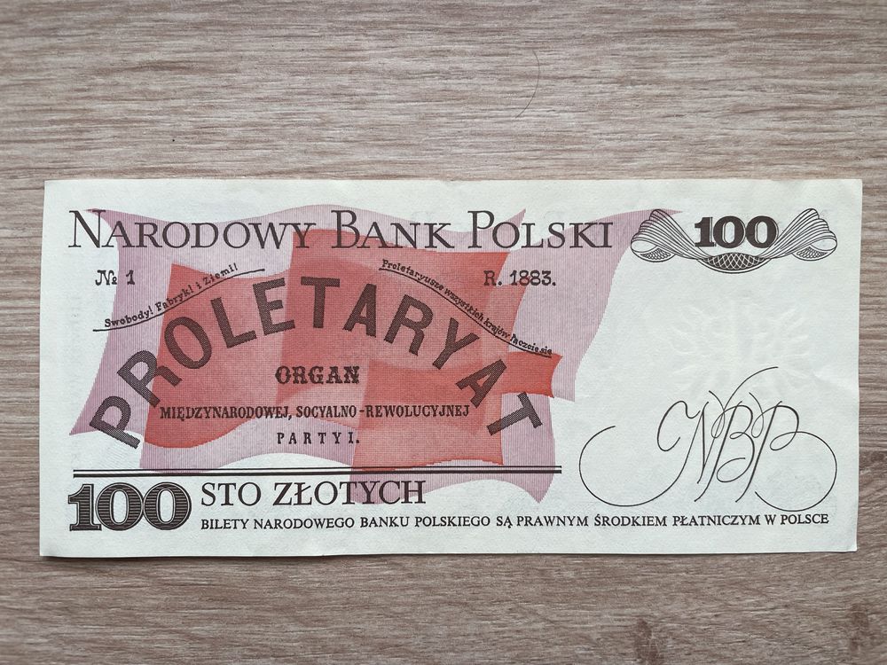 banknot 100 złotych Waryński 1988r.