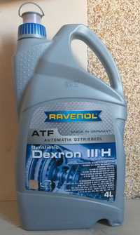 Трансмісійна олива масло Ravenol ATF DEXRON III 3 H 4L Synthetic