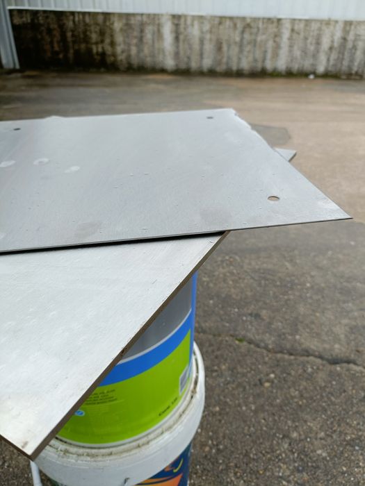 Peças em inox escovado de 6mm e 1mm