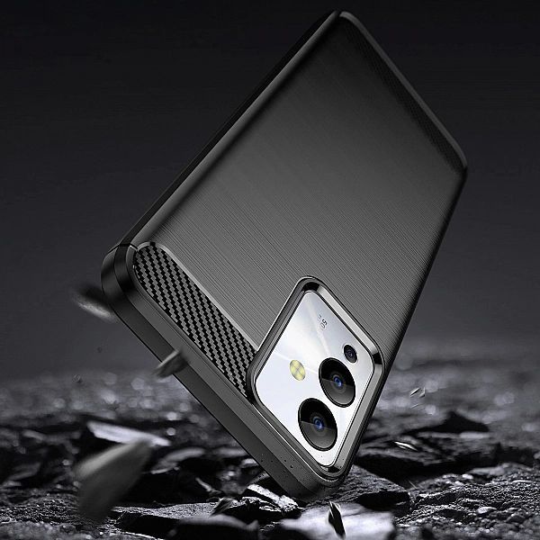 Carbon Case etui do Infinix Note 12i elastyczny silikonowy karbonowy p