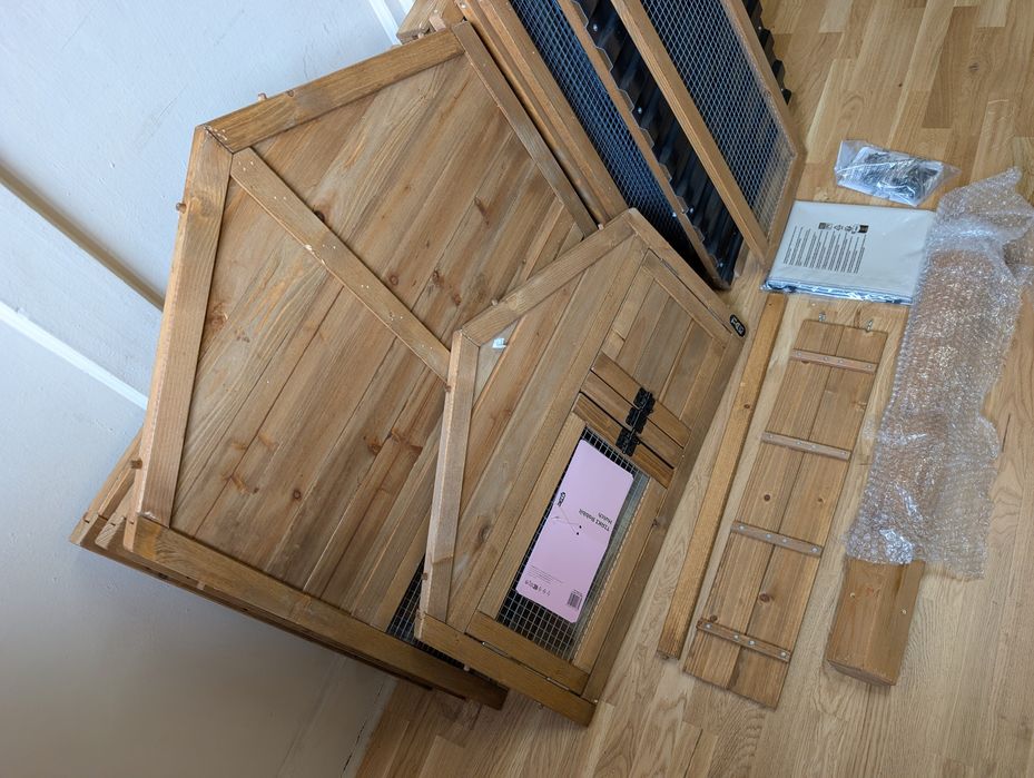 TIAKI Domek Klatka Wybieg dla Królików 159x80x91 DUŻA Połowa CENY Uszk