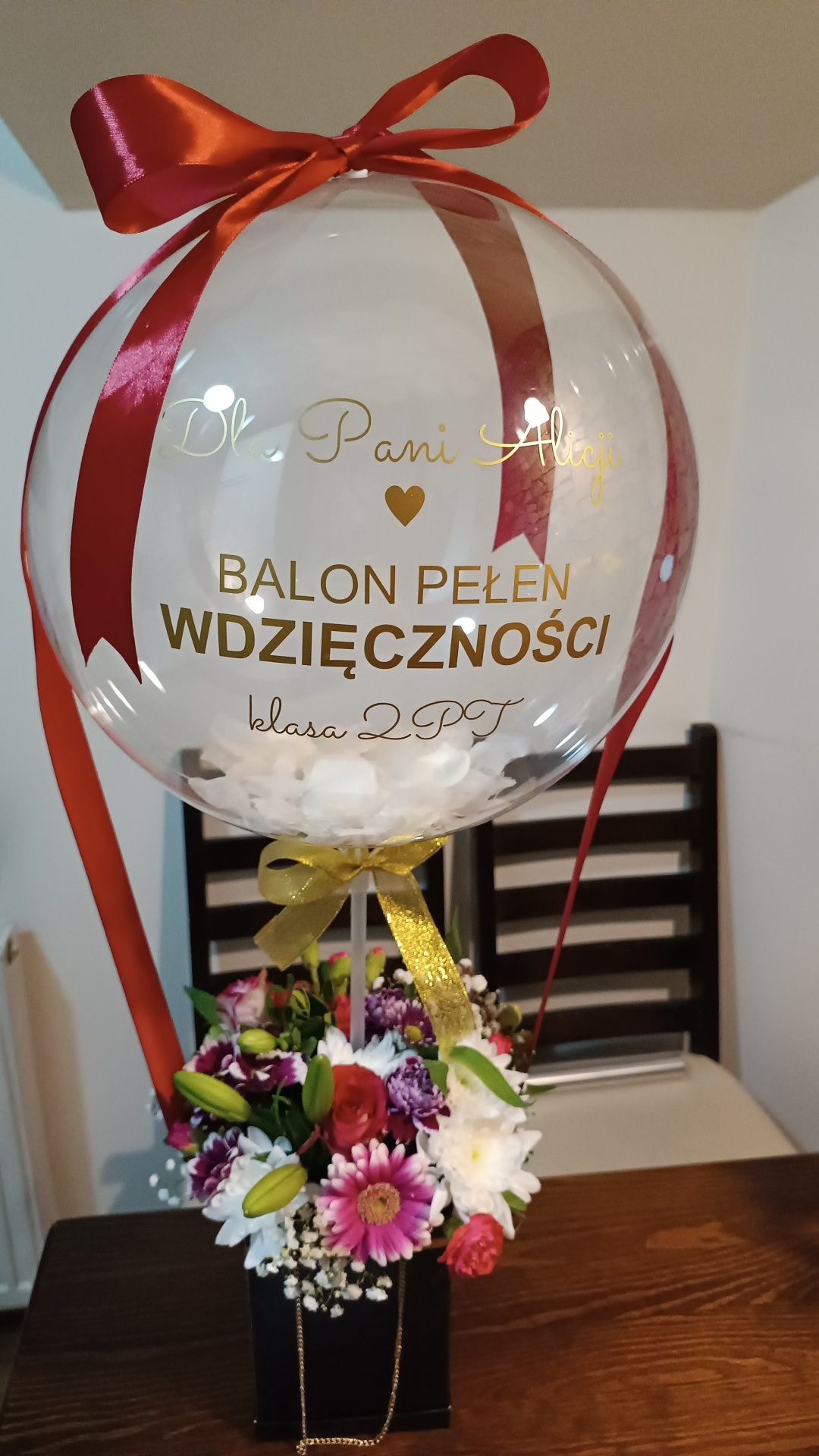 FlowerBox BalonBox duży bukiet
