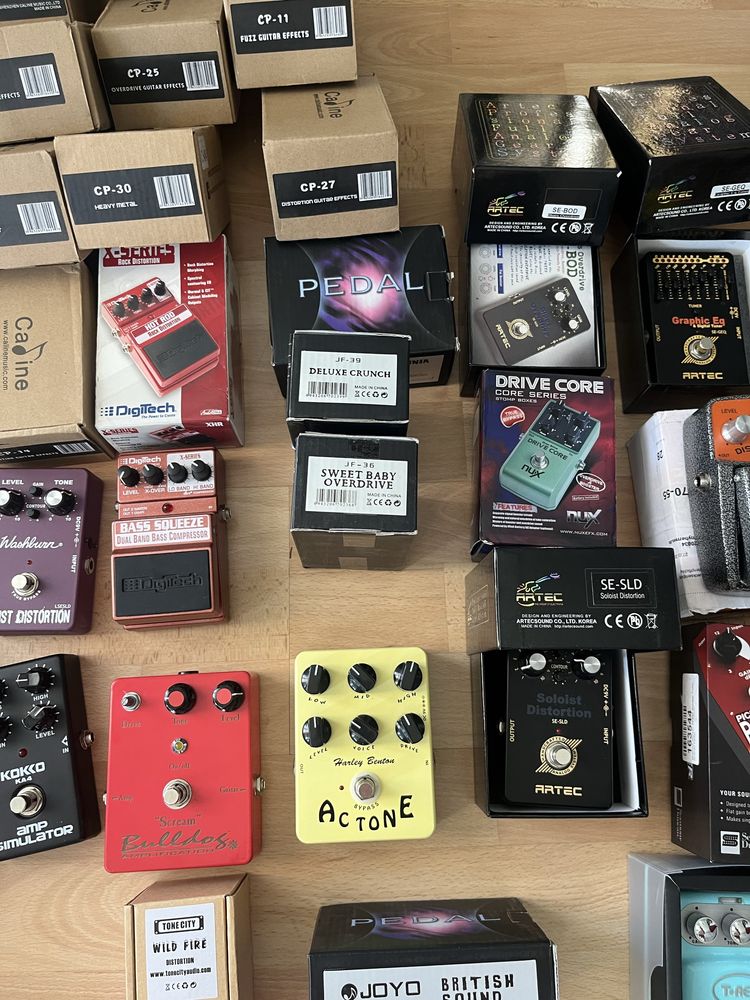 Розпродаж педалей ефектів Дісторшен овердрайв EHX Vox Digitech Joyo T