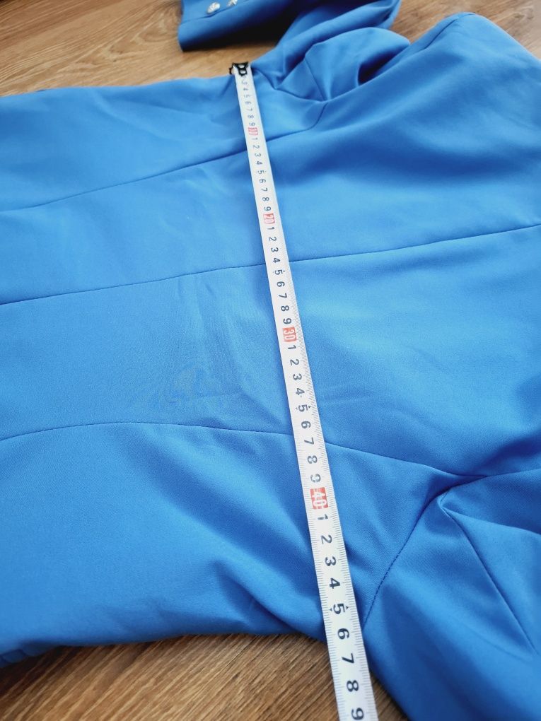 Niebieski garnitur damski marynarka żakiet spodnie BB l xl 40 42