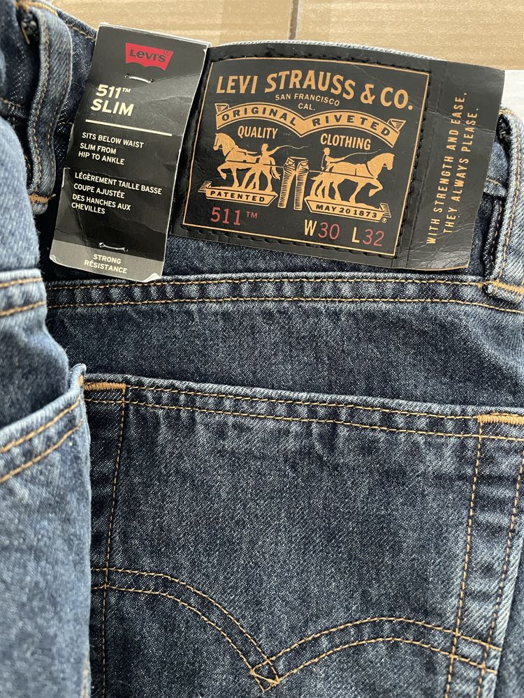 Levis 511 Slim 30/32 джинси чоловічі нові