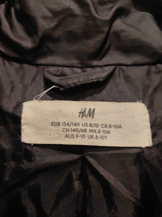 Kurtka przejściowa czarna 134-140 H&M