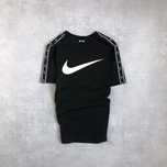 Футболка Nike Big Swooch | Nike Big Logo | Найк з лампасами