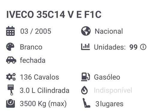 Iveco Daily Longa 35C14 3.0 Rodado Duplo