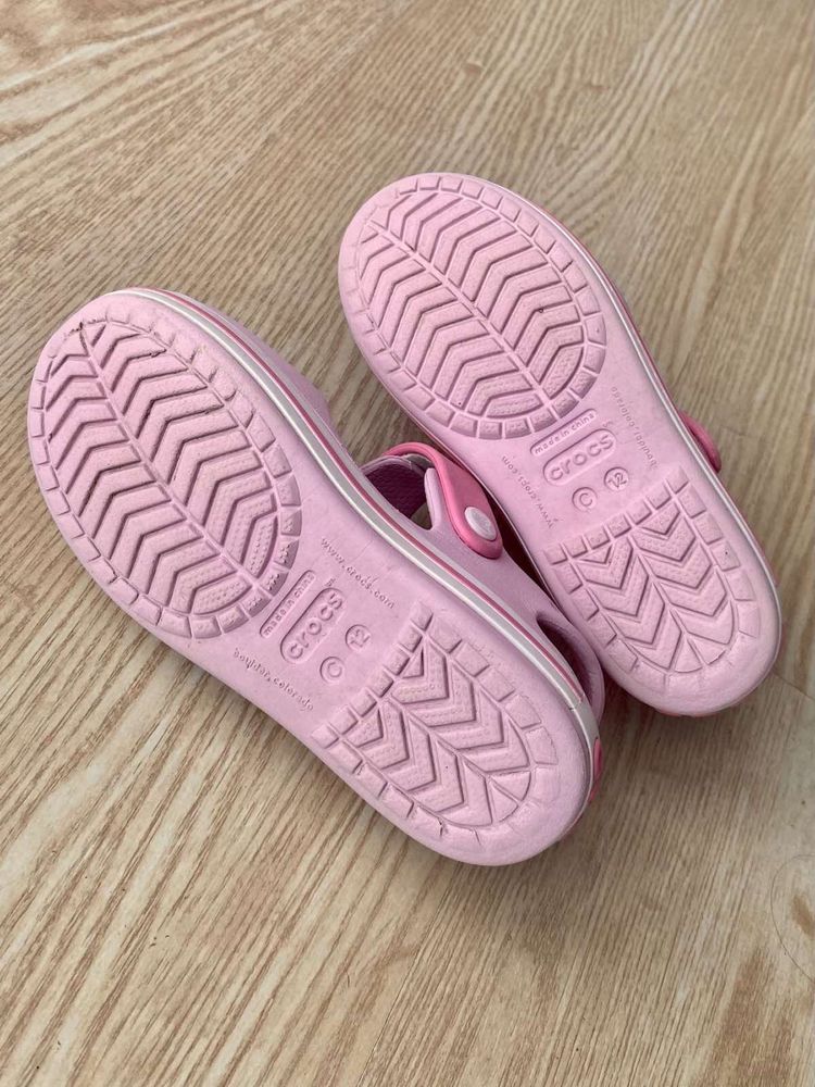 Крокси оригінал, босоніжки для дівчинки Crocs С12 р.29/30 (18-18,5см)