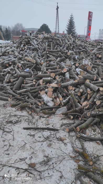 drewno opałowe, gałęziówka Liściaste Klon Jesion Orzech Akacja