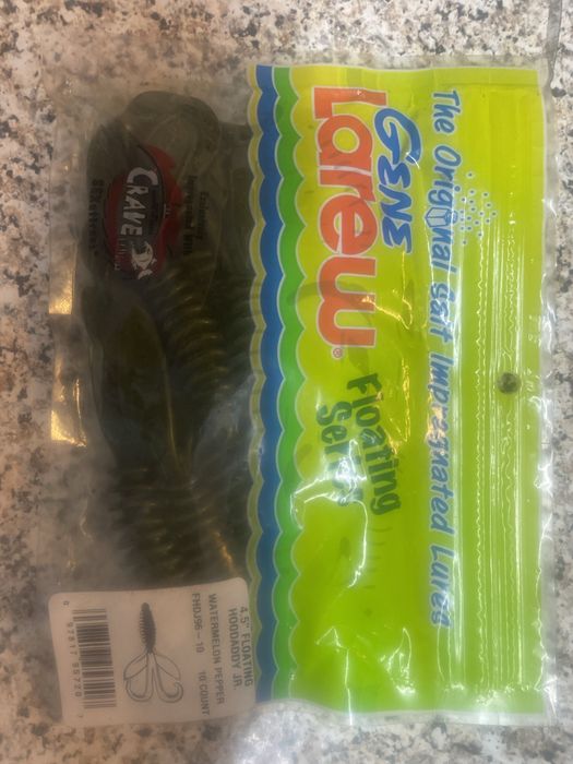 Embalagem de Amostras de pesca marca GENE LAREW mod hoodaddy floating