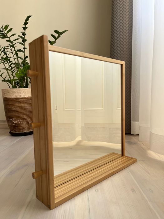 IKEA RÅGRUND lustro łazienkowe bambusowe