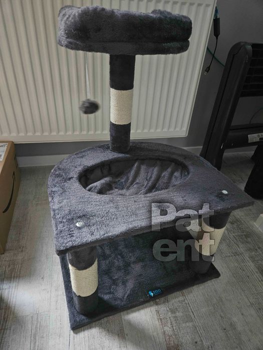 Drapak dla kota domek słupek do drapania legowisko kot dom 3 poziomy